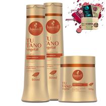 Kit Haskell Tutano Shampoo Condicionador Mascara 500g