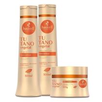 Kit Haskell Tutano Vegetal Nutrição Profunda para Cabelos Frágeis e Ressecados (3 itens)