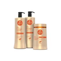 Kit Haskell Tutano Vegetal Sh, Cond 1L e Máscara 900g
