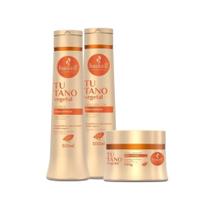 Kit Haskell Tutano Vegetal Sh, Cond 500ml e Máscara 300g