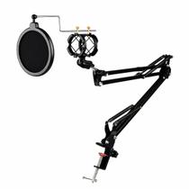 Kit Haste Articulado,braço Flexível P/microfone dinâmico c/pop filter,aranha,aço Kit Haste Articulado,braço Flexível P/microfone dinâmico c/pop filter,aranha,aço