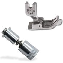 kit Haste de Troca Rápida de Calcador-SFC2 Mais Pé Calcador Pesponto Lado Direito C/ Guia Reta Industrial 6mm SP-18 1/4