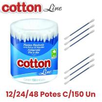 Kit Hastes Flexíveis Cotton Line C/150 Un - 12/24/48 Potes Kit Hastes Flexíveis Cotton Line C/150 Un - 12/24/48 Potes