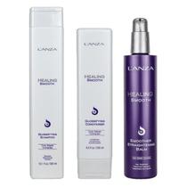 Kit Healing Smooth Lanza Shampoo, Condicionador e Leave-in