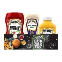 Kit Heinz - Ketchup 397g + Maionese 215g + Mostarda 255g