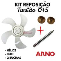 Kit Hélice + Eixo E Buchas Circulador Arno Turbão C45 Kit Hélice + Eixo E Buchas Circulador Arno Turbão C45