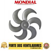 Kit Hélice + Trava Ventilador Mondial Cinza 40cm 6 Pás