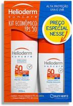 Kit Helioderm Protetor Solar Corporal FPS 50 2 unidades 200mL +120 ML Kit Helioderm Protetor Solar Corporal FPS 50 2 unidades 200mL +120 ML