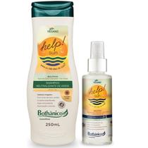 Kit Help! Sun Shampoo Neutralizante De Verde 250ml + Spray 4x1 170ml Bothanico