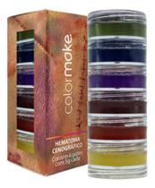 Kit Hematoma Colormake Cenográfico Efeitos Especiais 6 Cores Halloween Carnaval Fantasia Maquiagem Artistica