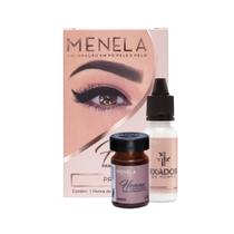 Kit Henna De Sobrancelhas Menela 2,5g Profissional Com Fixador 15ml