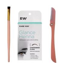 Kit Henna Glance Profissional Sobrancelha Pincel Navalha Kit Henna Glance Profissional Sobrancelha Pincel Navalha
