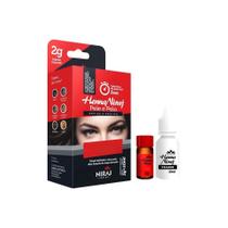 Kit Henna Niraj 2gr + Fixador 10ml para Sobrancelhas