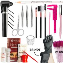 Kit Henna Para Sobrancelhas Completo Com Mixer Para Designer