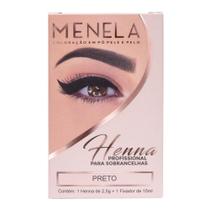 Kit Henna para sobrancelhas Menela 2,5g - Preto