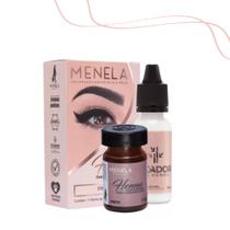Kit Henna Para Sobrancelhas Menela 2,5g Profissional Cor Preto