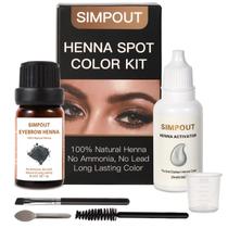 Kit Henna Simpout Black Pure Natural Water à prova de manchas Kit Henna Simpout Black Pure Natural Water à prova de manchas