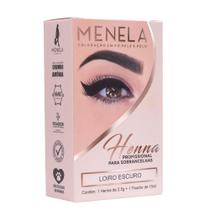 Kit henna sobrancelha menela 15ml loiro escuro Kit henna sobrancelha menela 15ml loiro escuro