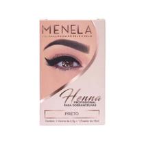 Kit Henna Sobrancelha Menela Preto 2,5g