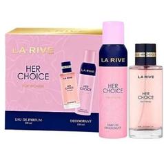 Kit Her Choice 100ml e Desodorante spray corporal 150ml - La Rive Kit Her Choice 100ml e Desodorante spray corporal 150ml - La Rive