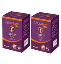 Kit Herbamed CalciVitam Mdk Com 2 Caixas De 60 Cápsulas Cada