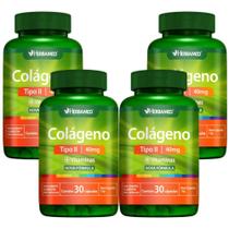 Kit Herbamed Colágeno Tipo II Com 4 Potes De 30 Cápsulas Cada