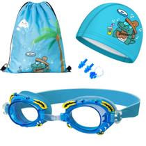 Kit Hero Band Óculos Natação com Bolsa Touca Estojo T1