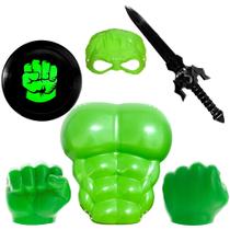 Kit Herói Huk Infantil Escudo Luvas Gigantes Máscara e Espada - Toy Master