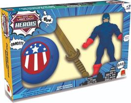 Kit heróis boneco capitão - Algazarra