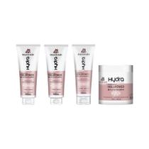 Kit Hialurônico + Oleo Macad Maxihair Shamp+Cond+Masc+Defriz