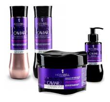 Kit Hidra-caviar Sh Cond Masc E Leave-in 300ml - Hidrabell Kit Hidra-caviar Sh Cond Masc E Leave-in 300ml - Hidrabell