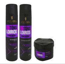 Kit Hidrabell 50 Tons de Loiro Sh+ Cond + Mascara 450g