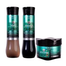 Kit Hidrabell By Lunna Cachos Bambu Sh 350ml + Cond 330g + Masc 250g