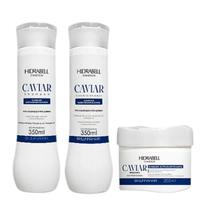 Kit Hidrabell By Lunna Caviar Sh 350ml +Cond 350g + Masc 250g