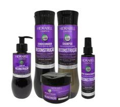 Kit Hidrabell By Lunna Hair Reconstrução sh+cond+masc+leave+spray