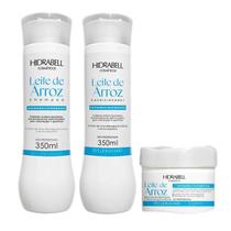 Kit Hidrabell By Lunna Leite de Arroz Sh 350ml + Cond 330g + Masc 250g