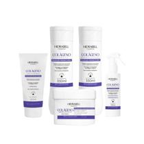 Kit Hidrabell Colágeno Reconstrução Sh+Cond 350ml +Masc 250ml +Leav 200ml +Spray 120ml