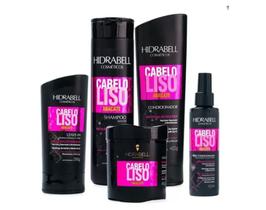 Kit Hidrabell Liso abacate sh+cond+leave+spray+masc450gr