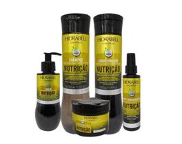 Kit Hidrabell Nutrição Capilar sh+cond+masc+leav+spray