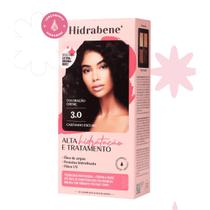 Kit Hidrabene - Coloração Creme 3.0 Castanho Escuro