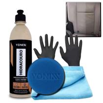 Kit Hidracouro Vonixx 500ml + Pano Microfibra + Aplicador Vonixx + Luva Kit Hidracouro Vonixx 500ml + Pano Microfibra + Aplicador Vonixx + Luva