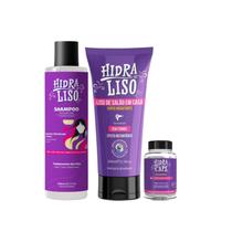 Kit Hidraliso Progressiva 200ml +Suplemento Capilar +Shampoo