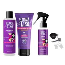 Kit Hidraliso Progressiva 200ml + Tonico Capilar + Shampoo