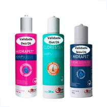 Kit Hidrapet Xampu 200ml E Creme 100g E Cloresten 200ml