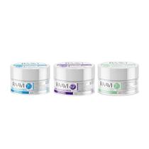 Kit Hidrat. Facial Refrescante+Nutritivo+ Noturno Raavi 100g