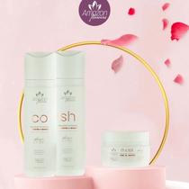 Kit hidratação alto impacto amazon flowers reconstrução nutrição pos escova progressiva 900ml Kit hidratação alto impacto amazon flowers reconstrução nutrição pos escova progressiva 900ml