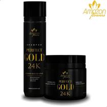 Kit Hidratação Alto Impacto Amazon Flowers Terapia Ouro 24K Kit Hidratação Alto Impacto Amazon Flowers Terapia Ouro 24K