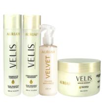 Kit Hidratação Auriah Velis + Spray Antifrizz Velvet