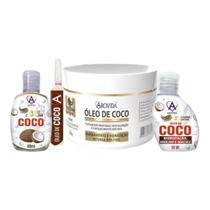 Kit Hidratação Capilar Óleo De Coco Completo