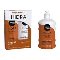 Kit Hidratação com Protetor Solar para Cabelos Hidra Coco Salon Line